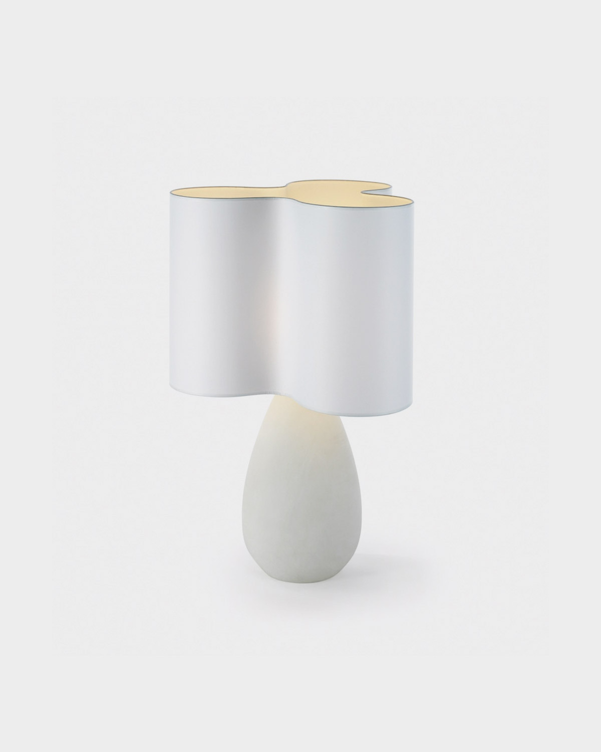 The Clover Table Lamp in Alabaster by Julien Barrault