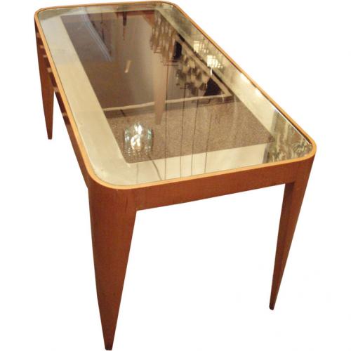 A Rectangular Glass Topped Cocktail Table by Gio Ponti