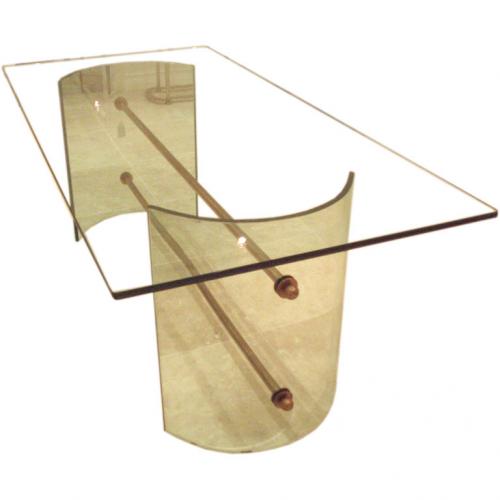 Pietro Chiesa for Fontana Arte All Crystal Dining Table