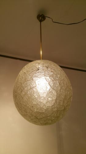 Barovier Art Deco Art Glass Ball Pendant