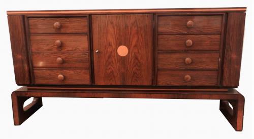 Art Deco Sideboard on Stand in Rosewood attributed to Josef DeCoene