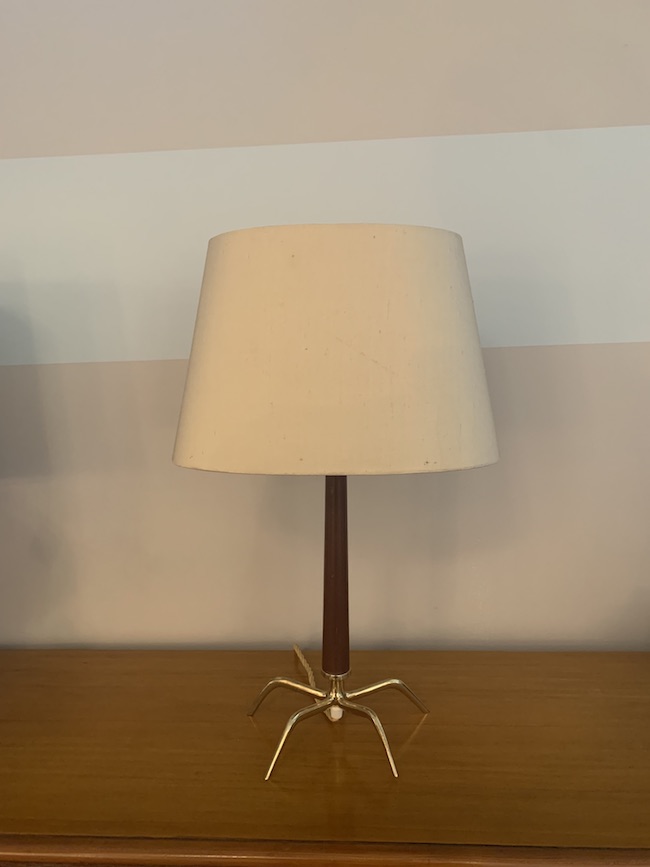 Mid Century Modern Table Lamp in the style Gio Ponti Italy Circa 1955