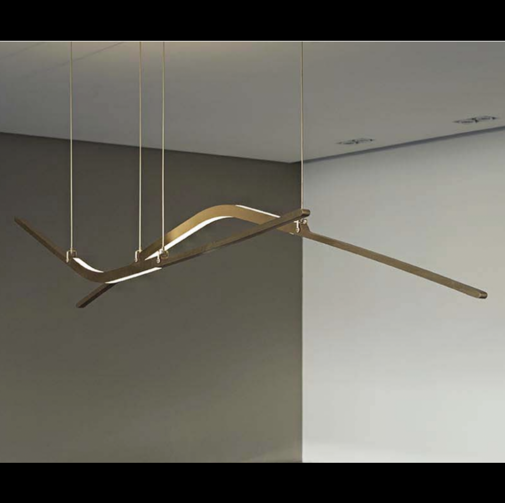 Kissaki Chandelier by Georges Mohasseb for Studio Manda