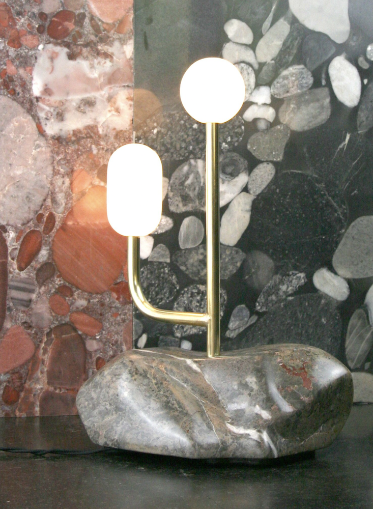 ML - 90 Marble Lamp by Edouard Sankowski for Krzywda
