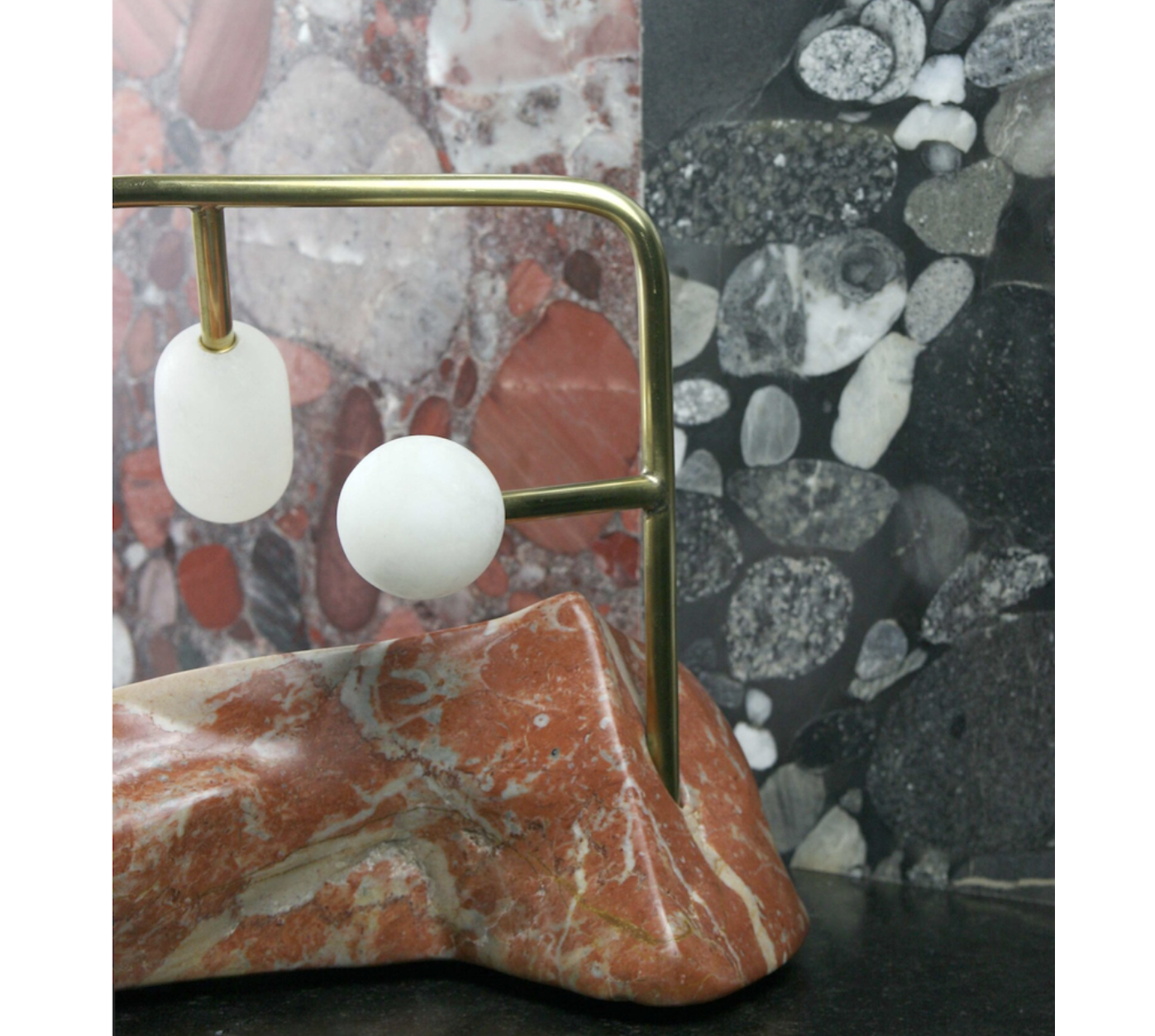 ML - 180 Marble Lamp by Edouard Sankowski for Krzywda
