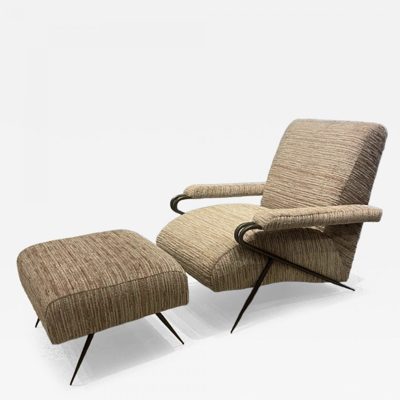 The Colette Club Chair and Ottoman by Studio Van den Akker