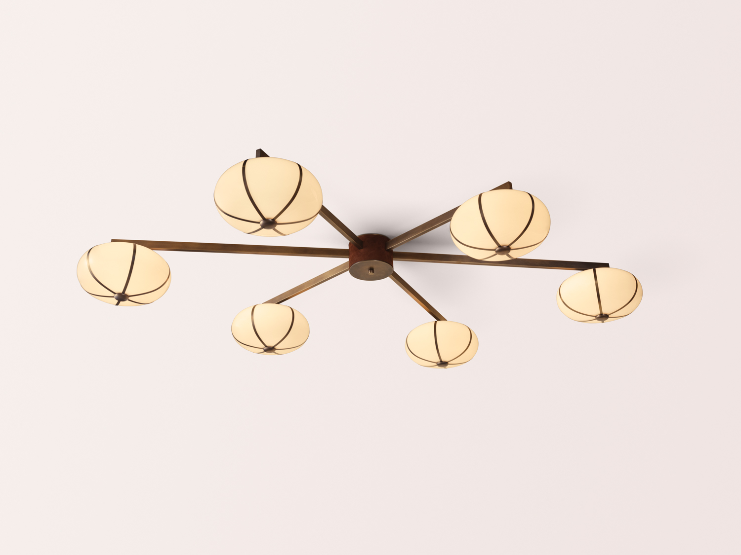 Rib Chandelier Flush Mount or Suspension by Konekt