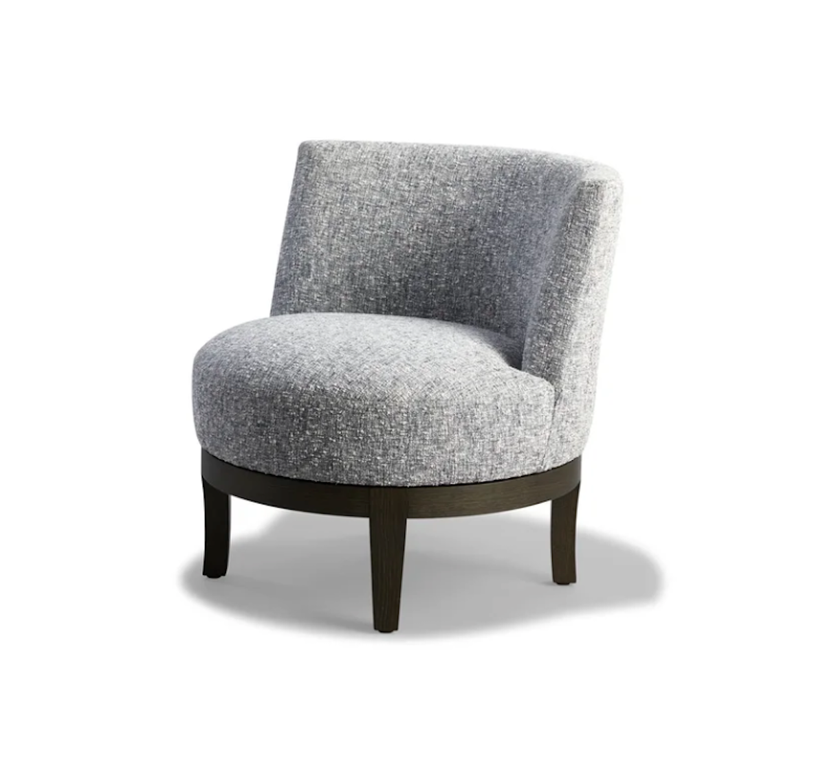 Cardinal Swivel Slipper Chair by Philippe Hurel