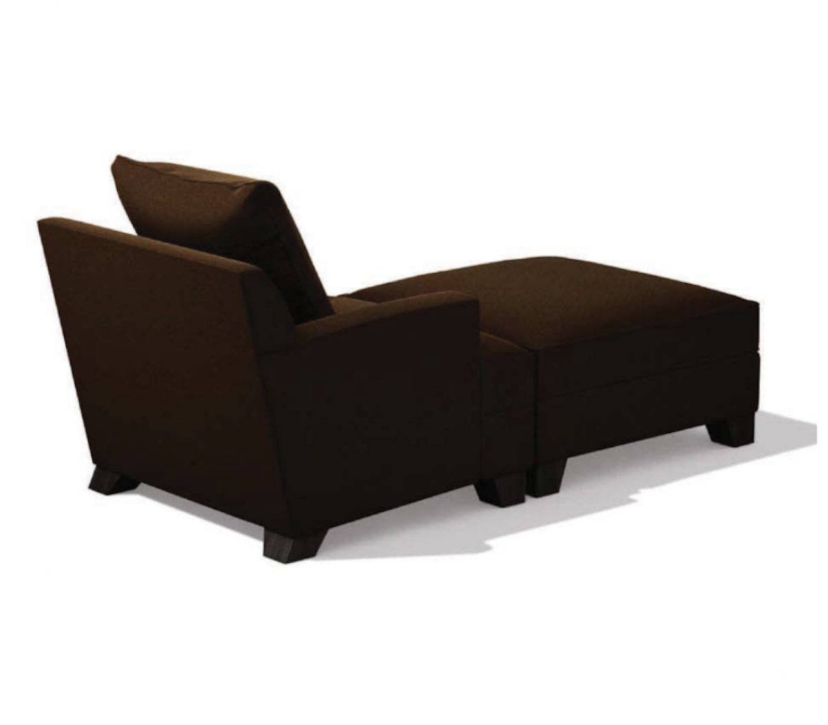 Jasper Club Chair and Ottoman by Philippe Hurel