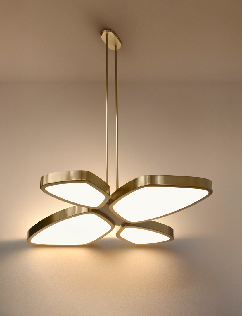 The Pluma Chandelier Series by Esperia