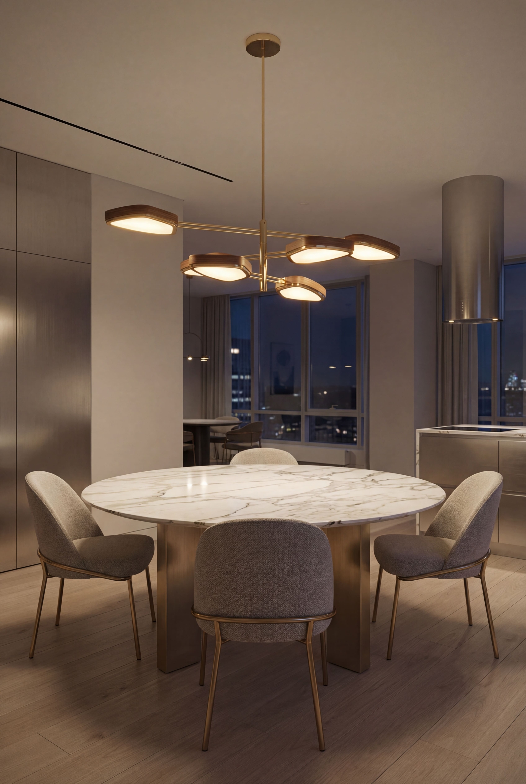 The Ultra Pluma Chandelier by Esperia