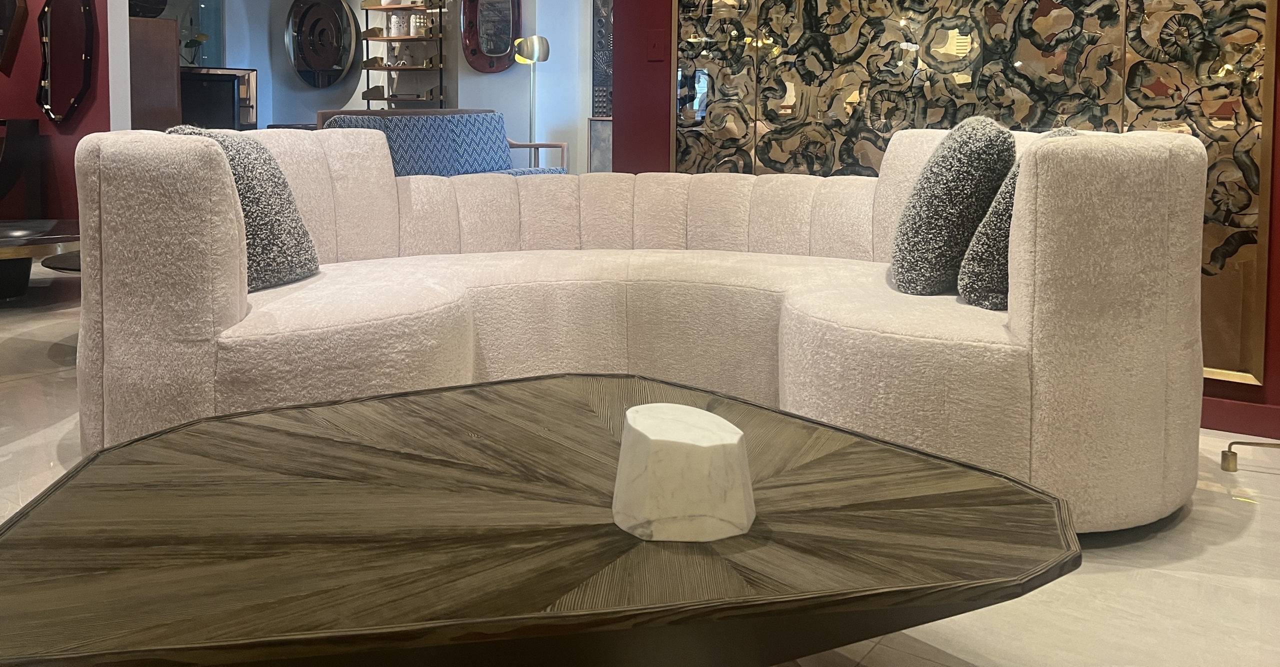The Round Goddard Sofa by Studio Van den Akker